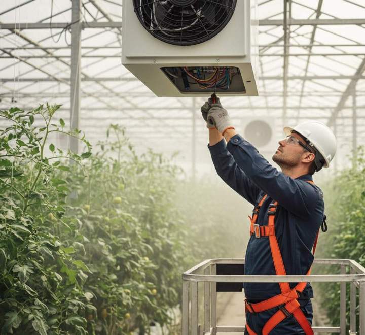 Optimisez le climat de votre serre professionnelle.